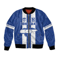 Custom Honduras Football Bomber Jacket La H Go Champion - Wonder Print Shop