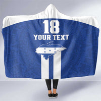 Custom Honduras Football Hooded Blanket La H Go Champion - Wonder Print Shop