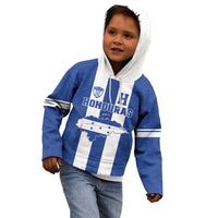 Custom Honduras Football Kid Hoodie La H Go Champion - Wonder Print Shop