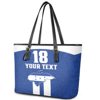 Custom Honduras Football Leather Tote Bag La H Go Champion - Wonder Print Shop