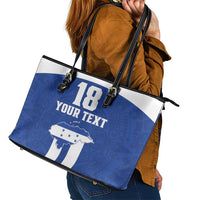 Custom Honduras Football Leather Tote Bag La H Go Champion - Wonder Print Shop