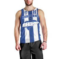 Custom Honduras Football Men Tank Top La H Go Champion - Wonder Print Shop