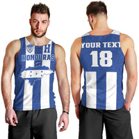 Custom Honduras Football Men Tank Top La H Go Champion - Wonder Print Shop