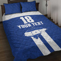 Custom Honduras Football Quilt Bed Set La H Go Champion - Wonder Print Shop