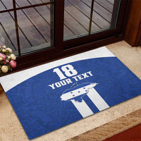 Custom Honduras Football Rubber Doormat La H Go Champion - Wonder Print Shop