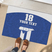 Custom Honduras Football Rubber Doormat La H Go Champion - Wonder Print Shop