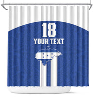 Custom Honduras Football Shower Curtain La H Go Champion - Wonder Print Shop