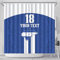 Custom Honduras Football Shower Curtain La H Go Champion - Wonder Print Shop