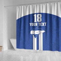 Custom Honduras Football Shower Curtain La H Go Champion - Wonder Print Shop