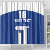 Custom Honduras Football Shower Curtain La H Go Champion - Wonder Print Shop