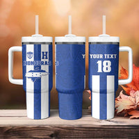 Custom Honduras Football Tumbler With Handle La H Go Champion - Wonder Print Shop