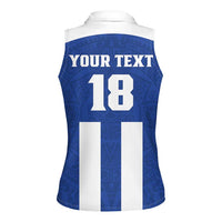 Custom Honduras Football Women Sleeveless Polo Shirt La H Go Champion - Wonder Print Shop