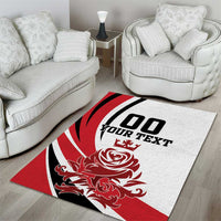Custom England Football Area Rug Simple Style - Wonder Print Shop