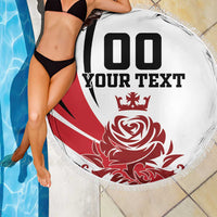 Custom England Football Beach Blanket Simple Style - Wonder Print Shop