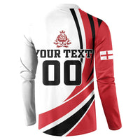 Custom England Football Button Sweatshirt Simple Style - Wonder Print Shop