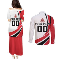 Custom England Football Couples Matching Puletasi and Long Sleeve Button Shirt Simple Style - Wonder Print Shop