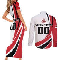 Custom England Football Couples Matching Short Sleeve Bodycon Dress and Long Sleeve Button Shirt Simple Style - Wonder Print Shop