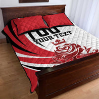 Custom England Football Quilt Bed Set Simple Style - Wonder Print Shop