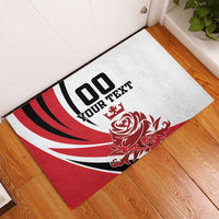 Custom England Football Rubber Doormat Simple Style - Wonder Print Shop