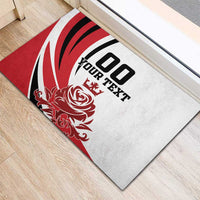 Custom England Football Rubber Doormat Simple Style - Wonder Print Shop