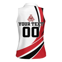 Custom England Football Women Sleeveless Polo Shirt Simple Style - Wonder Print Shop