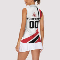 Custom England Football Women Sleeveless Polo Shirt Simple Style - Wonder Print Shop