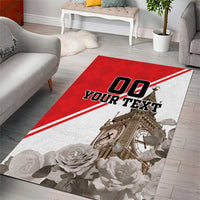 Custom England Rose Area Rug With Big Ben - Wonder Print Shop
