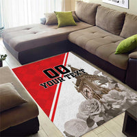 Custom England Rose Area Rug With Big Ben - Wonder Print Shop