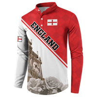 Custom England Rose Button Sweatshirt With Big Ben - Wonder Print Shop