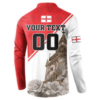 Custom England Rose Button Sweatshirt With Big Ben - Wonder Print Shop