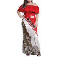 Custom England Rose Family Matching Off Shoulder Maxi Dress and Hawaiian Shirt With Big Ben - Wonder Print Shop
