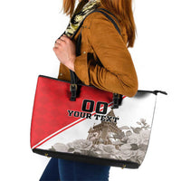 Custom England Rose Leather Tote Bag With Big Ben - Wonder Print Shop