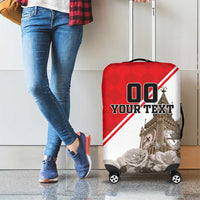 Custom England Rose Luggage Cover With Big Ben - Wonder Print Shop