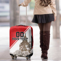 Custom England Rose Luggage Cover With Big Ben - Wonder Print Shop