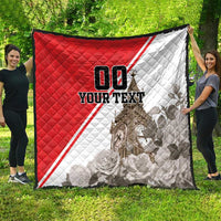 Custom England Rose Quilt With Big Ben - Wonder Print Shop
