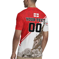 Custom England Rose Rugby Jersey With Big Ben - Wonder Print Shop