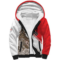 Custom England Rose Sherpa Hoodie With Big Ben - Wonder Print Shop