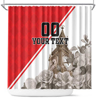 Custom England Rose Shower Curtain With Big Ben