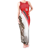 Custom England Rose Tank Maxi Dress With Big Ben - Wonder Print Shop