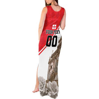 Custom England Rose Tank Maxi Dress With Big Ben - Wonder Print Shop