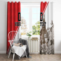 Custom England Rose Window Curtain With Big Ben - Wonder Print Shop