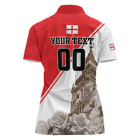 Custom England Rose Women Polo Shirt With Big Ben - Wonder Print Shop