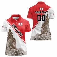 Custom England Rose Women Polo Shirt With Big Ben - Wonder Print Shop