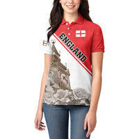 Custom England Rose Women Polo Shirt With Big Ben - Wonder Print Shop