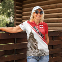 Custom England Rose Women Polo Shirt With Big Ben - Wonder Print Shop