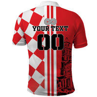 Custom Croatia Polo Shirt Checkerboard Hrvatska Simple Style - Wonder Print Shop