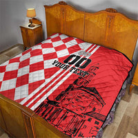 Custom Croatia Quilt Checkerboard Hrvatska Simple Style - Wonder Print Shop