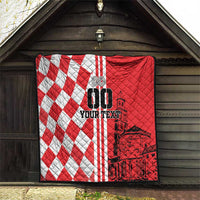 Custom Croatia Quilt Checkerboard Hrvatska Simple Style - Wonder Print Shop