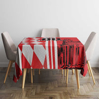 Custom Croatia Tablecloth Checkerboard Hrvatska Simple Style - Wonder Print Shop