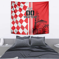 Custom Croatia Tapestry Checkerboard Hrvatska Simple Style - Wonder Print Shop